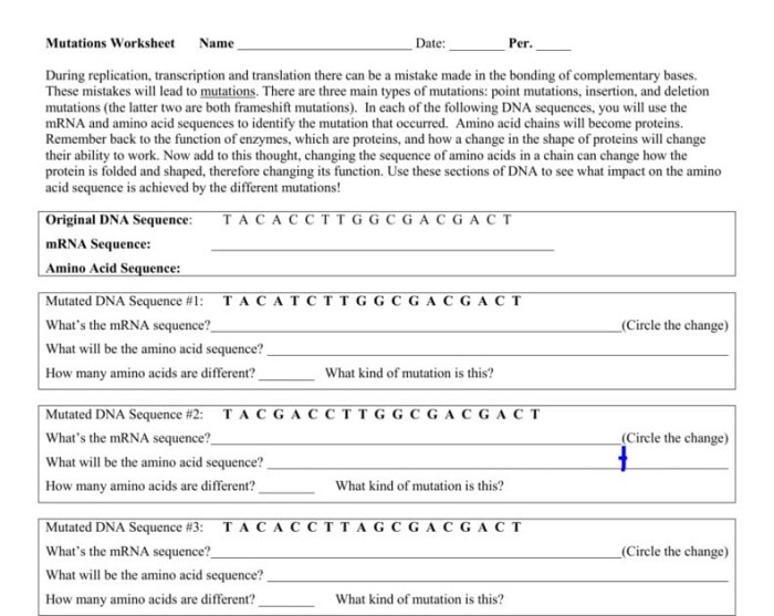 Dna mutation simulation answer key pdf