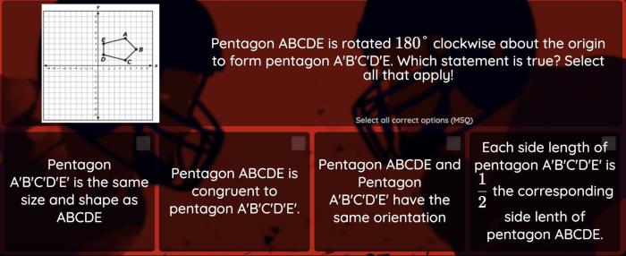 Pentagon coordinate transformations